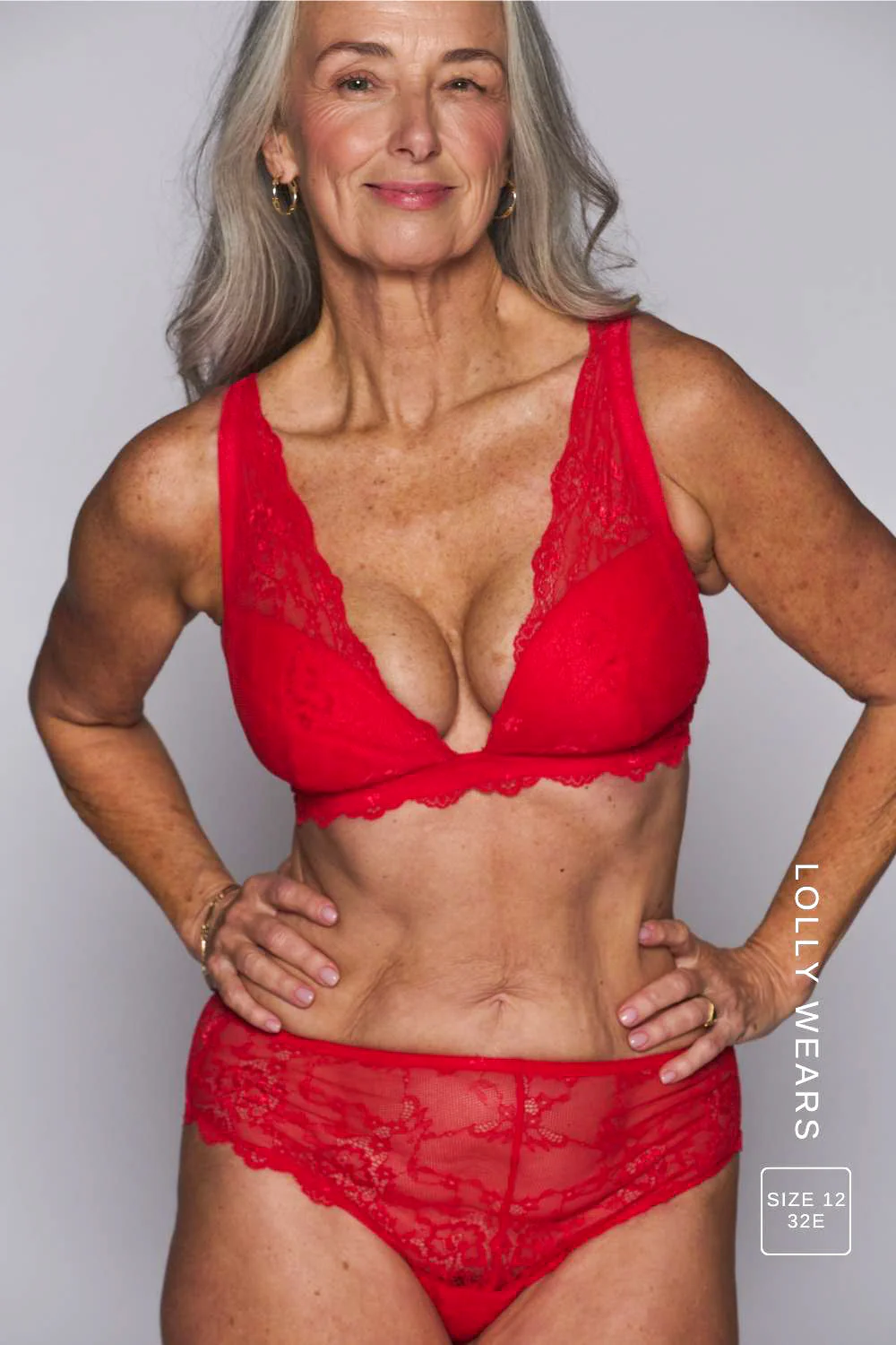 All Wonder, All You Push Up Bra & Short Set - Red - Image 5