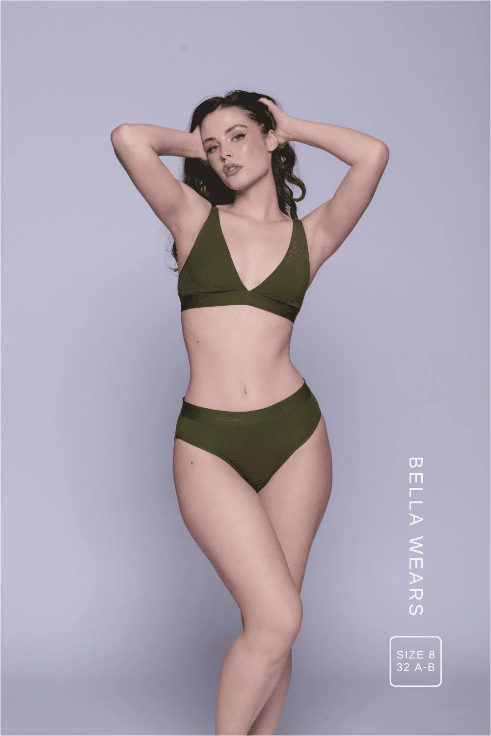 Everyday Eco Bralette - Khaki - Image 5