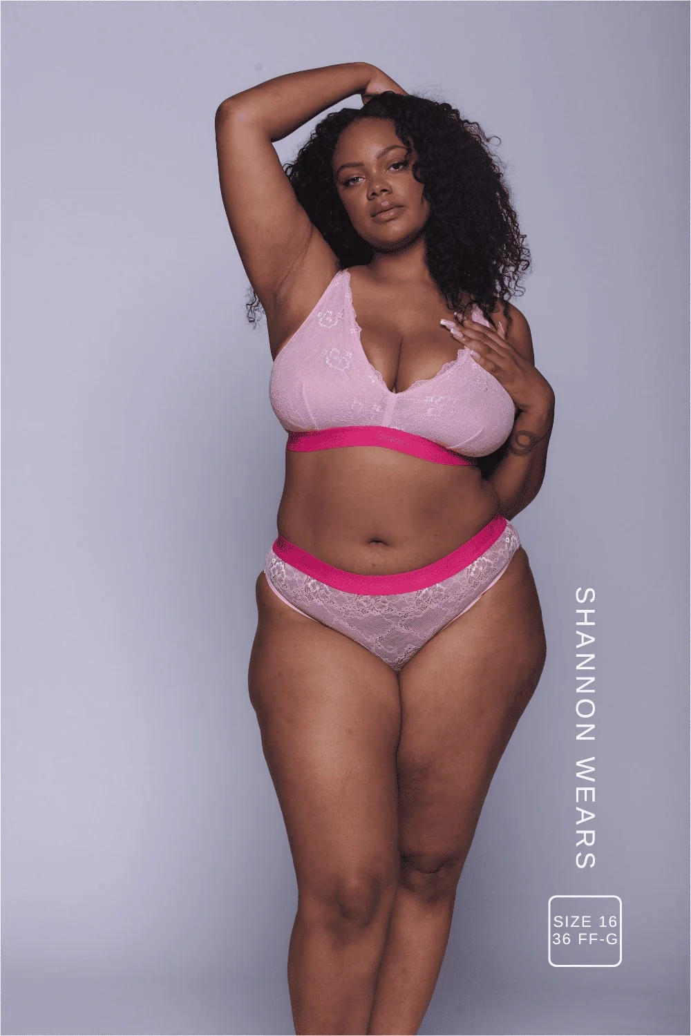 Signature Lace Fuller Cup - Two Tone Pink - Image 3