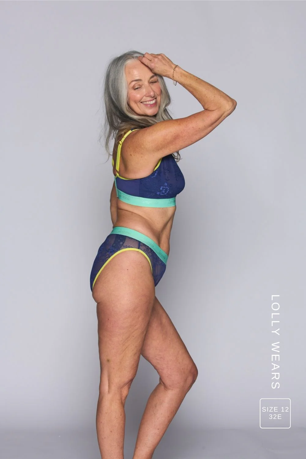 Signature Lace Fuller Cup Bralette & Brief Set - Navy Trilogy - Image 4