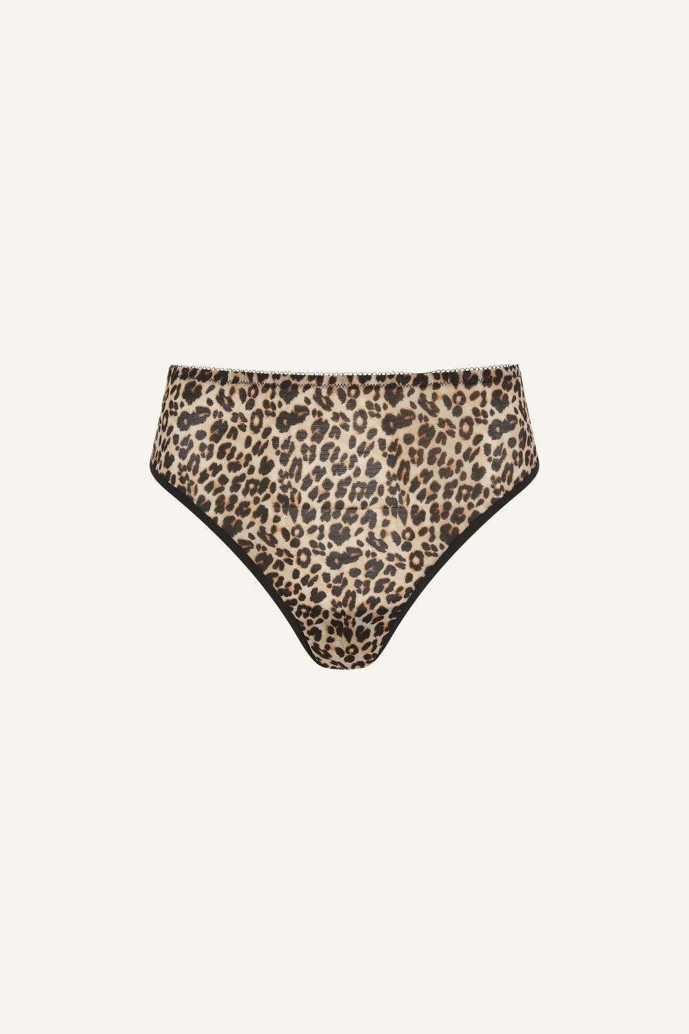 So Soft Mesh High Waisted Brief - Leopard - Image 2
