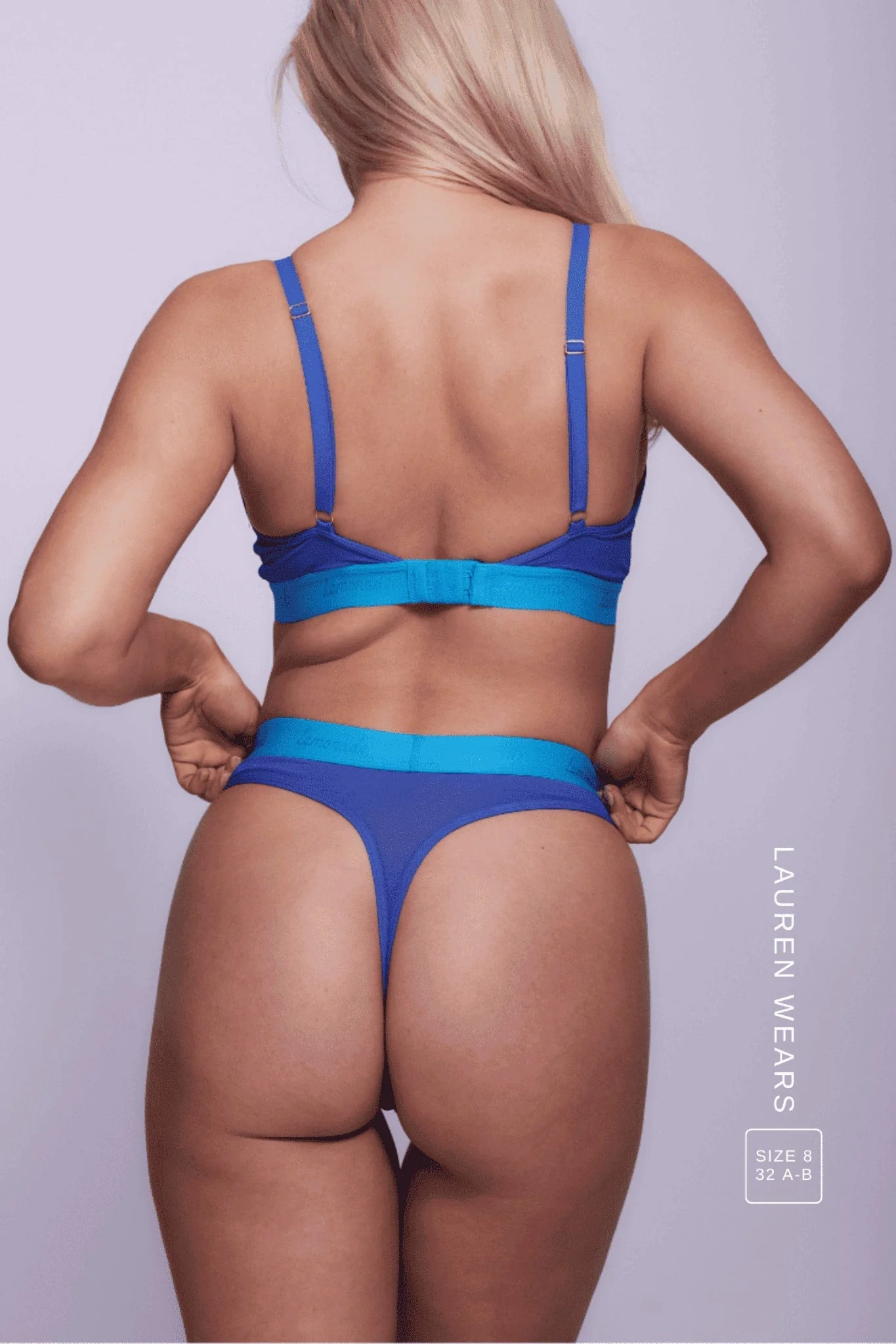 Synergy Lace Thong - Blue Trilogy - Image 4