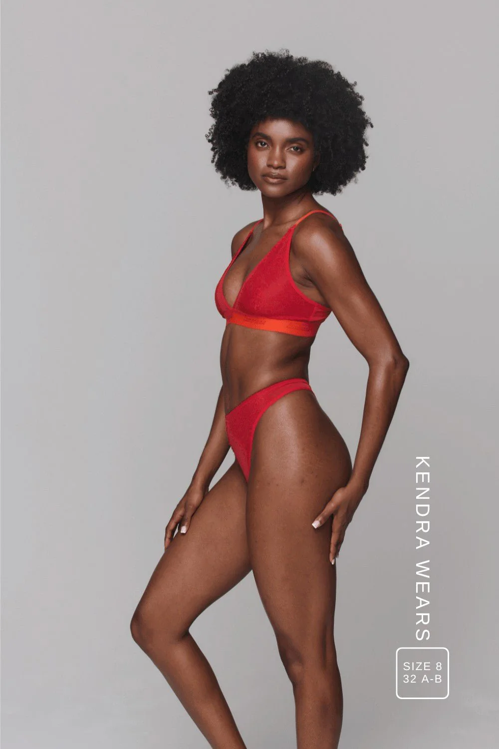 Synergy Lace Bralette - Goji Berry & Orange - Image 3