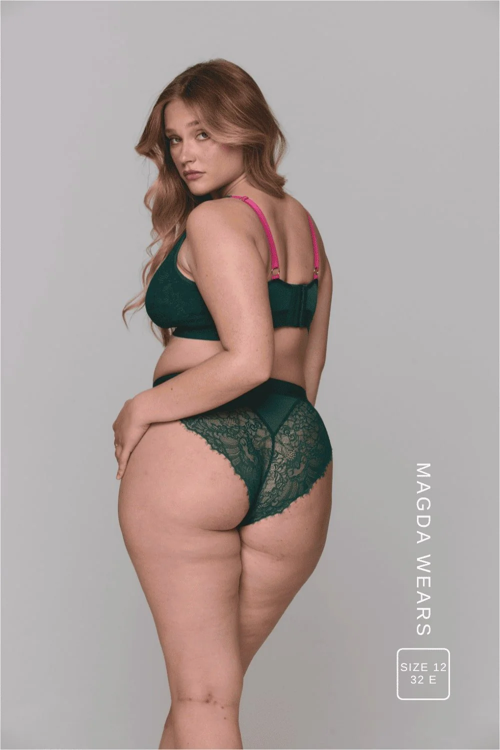 Synergy Lace Fuller Cup & Brief Set - Forest Green - Image 3