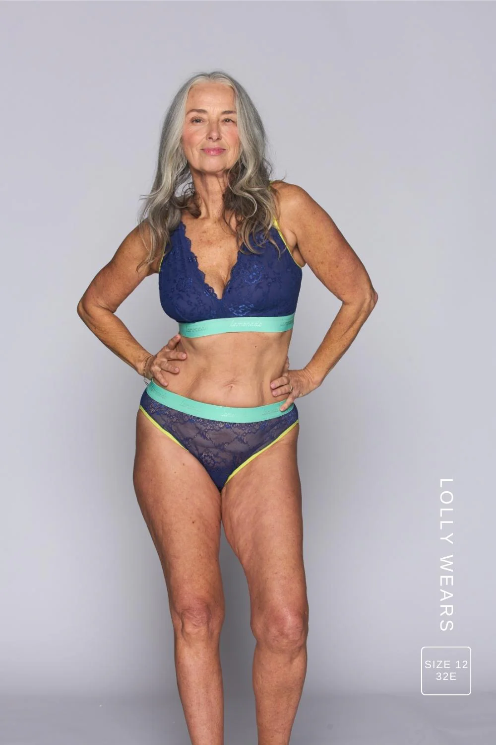 Signature Lace Fuller Cup Bralette & Brief Set - Navy Trilogy - Image 3