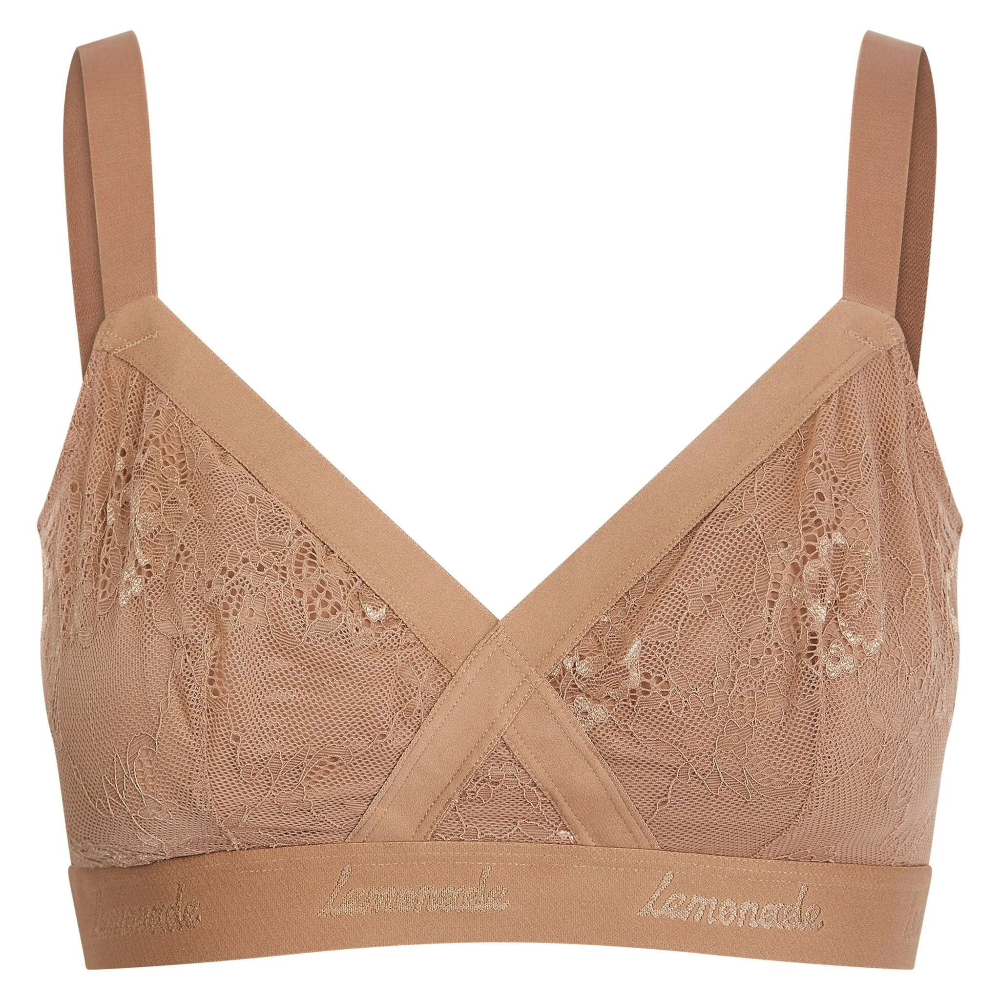 Nude Lace Bralette - Mocha - Image 5