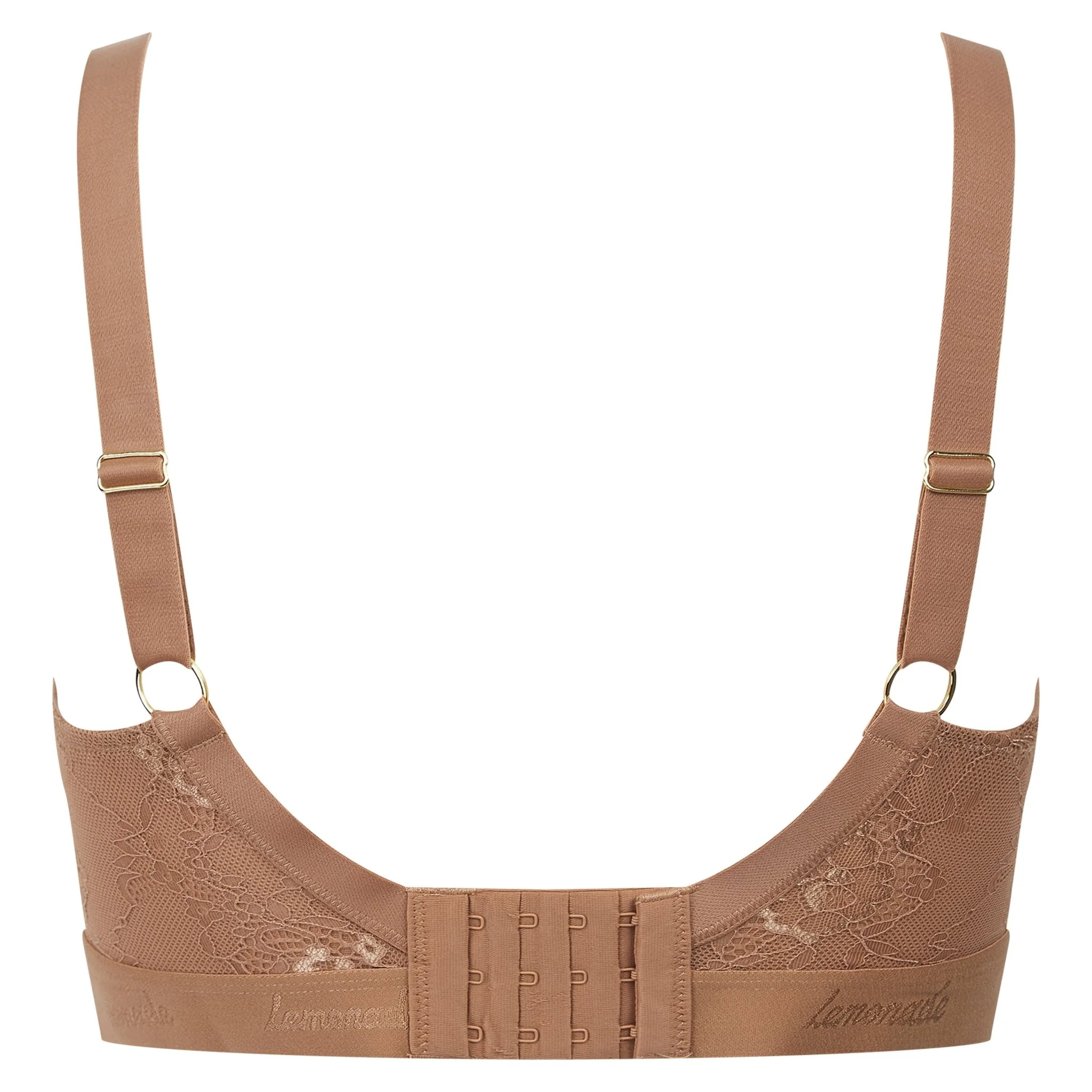 Nude Lace Bralette - Mocha - Image 6