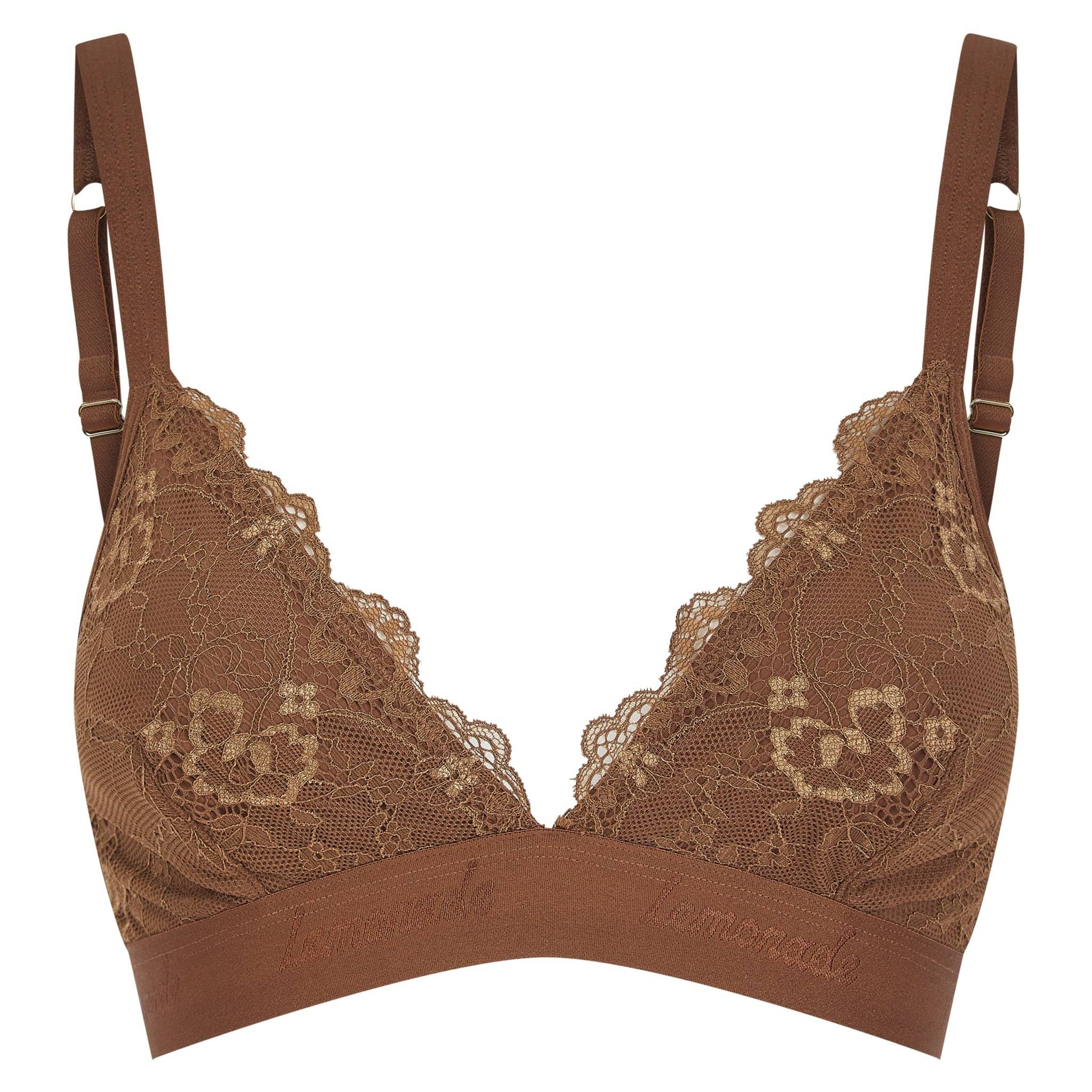 Nude Lace Bralette - Toffee - Image 3