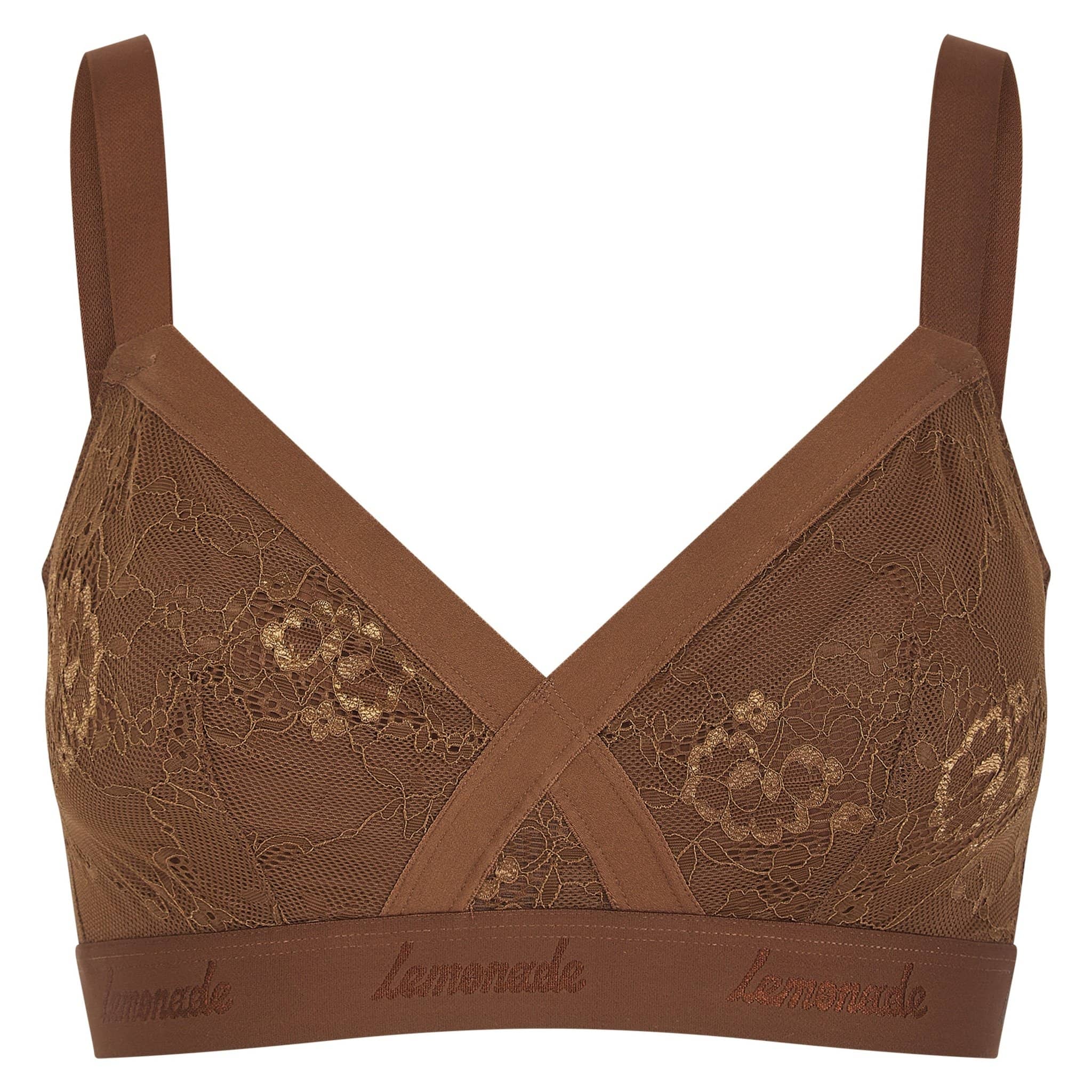 Nude Lace Bralette - Toffee - Image 8