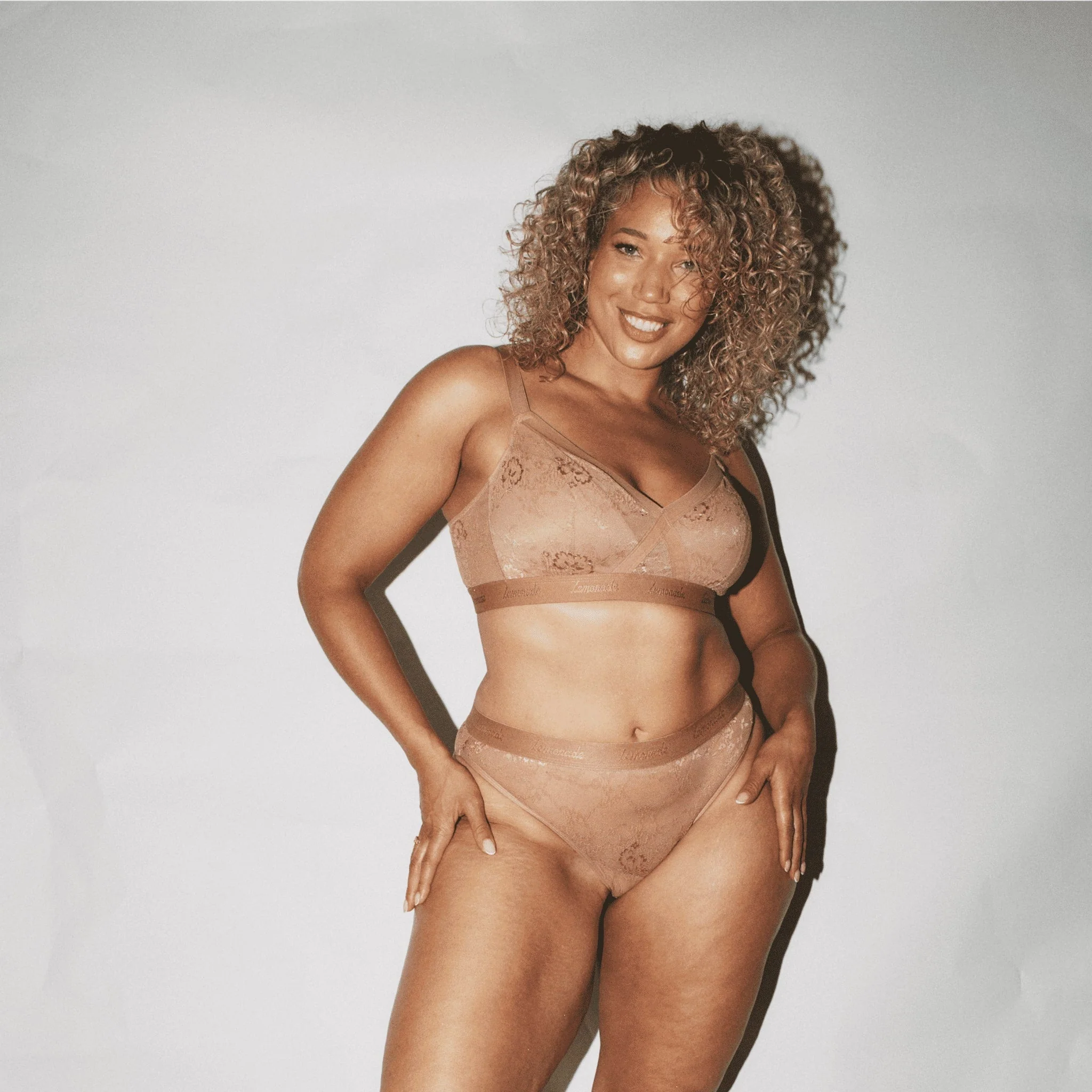 Nude Lace Brief - Mocha - Image 4