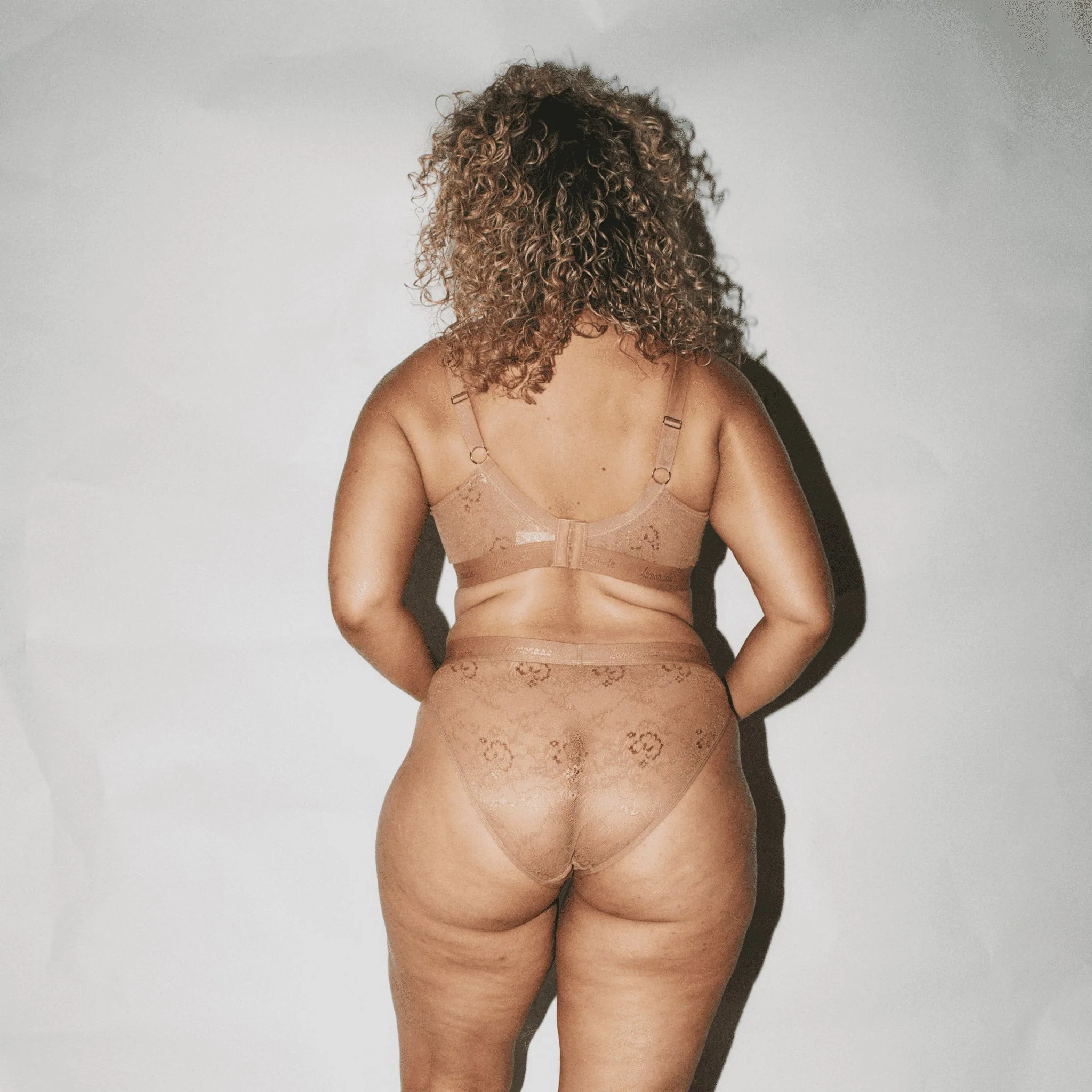 Nude Lace Brief - Mocha - Image 5