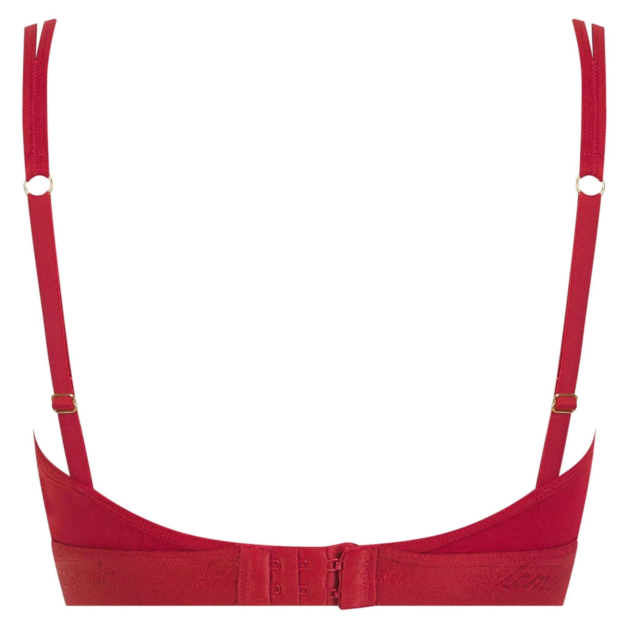 Second Skin Triangle Bralette -  Deep Red - Image 10