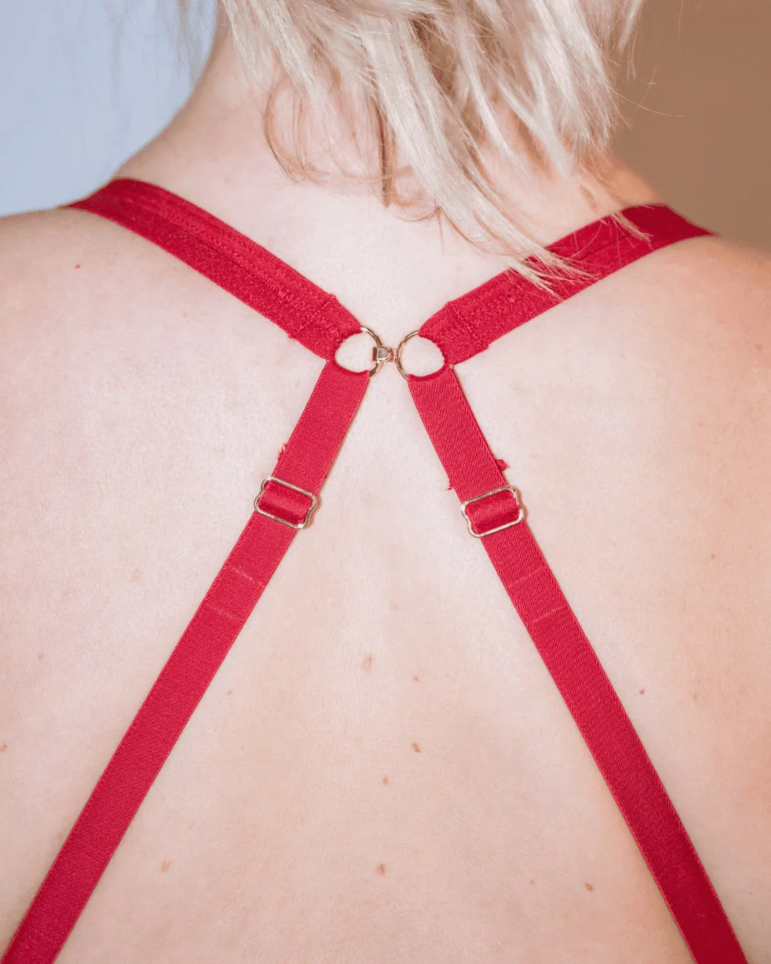 Second Skin Triangle Bralette -  Deep Red - Image 9