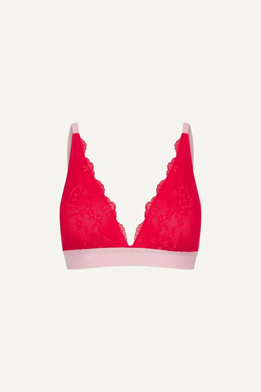 Signature Lace Bralette - Cherry Pop - Image 2