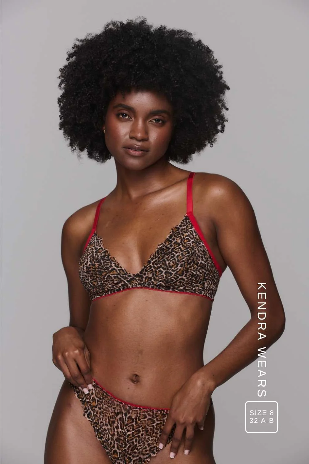 Signature Lace Bralette - Leopard - Image 3