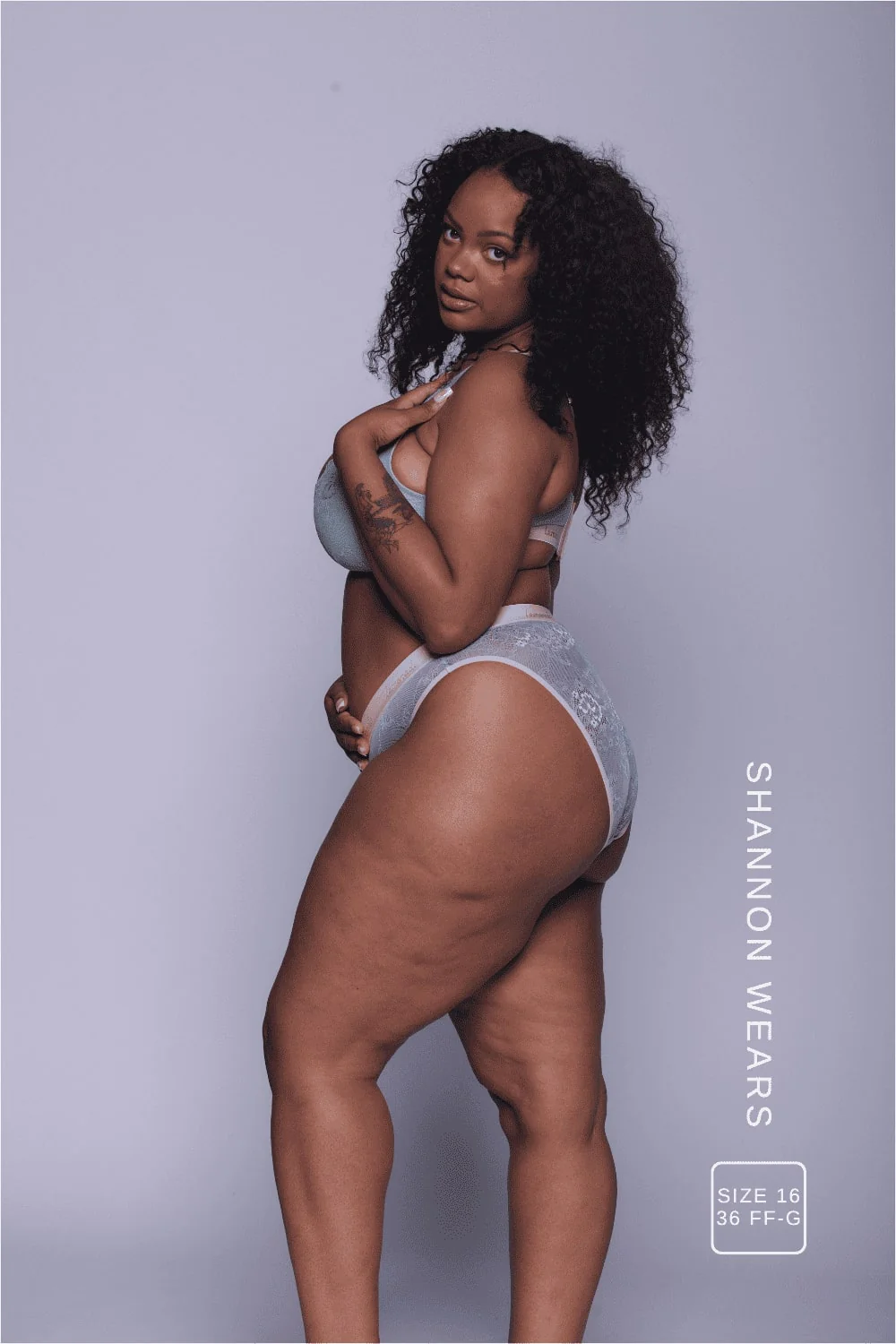 Signature Lace Fuller Cup & Brief Set - Denim Blue and Pink - Image 5