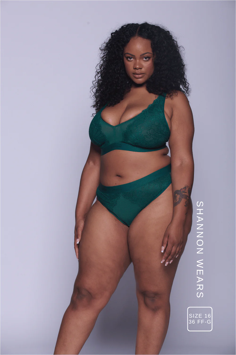 Synergy Lace Fuller Cup & Brief Set - Forest Green - Image 5