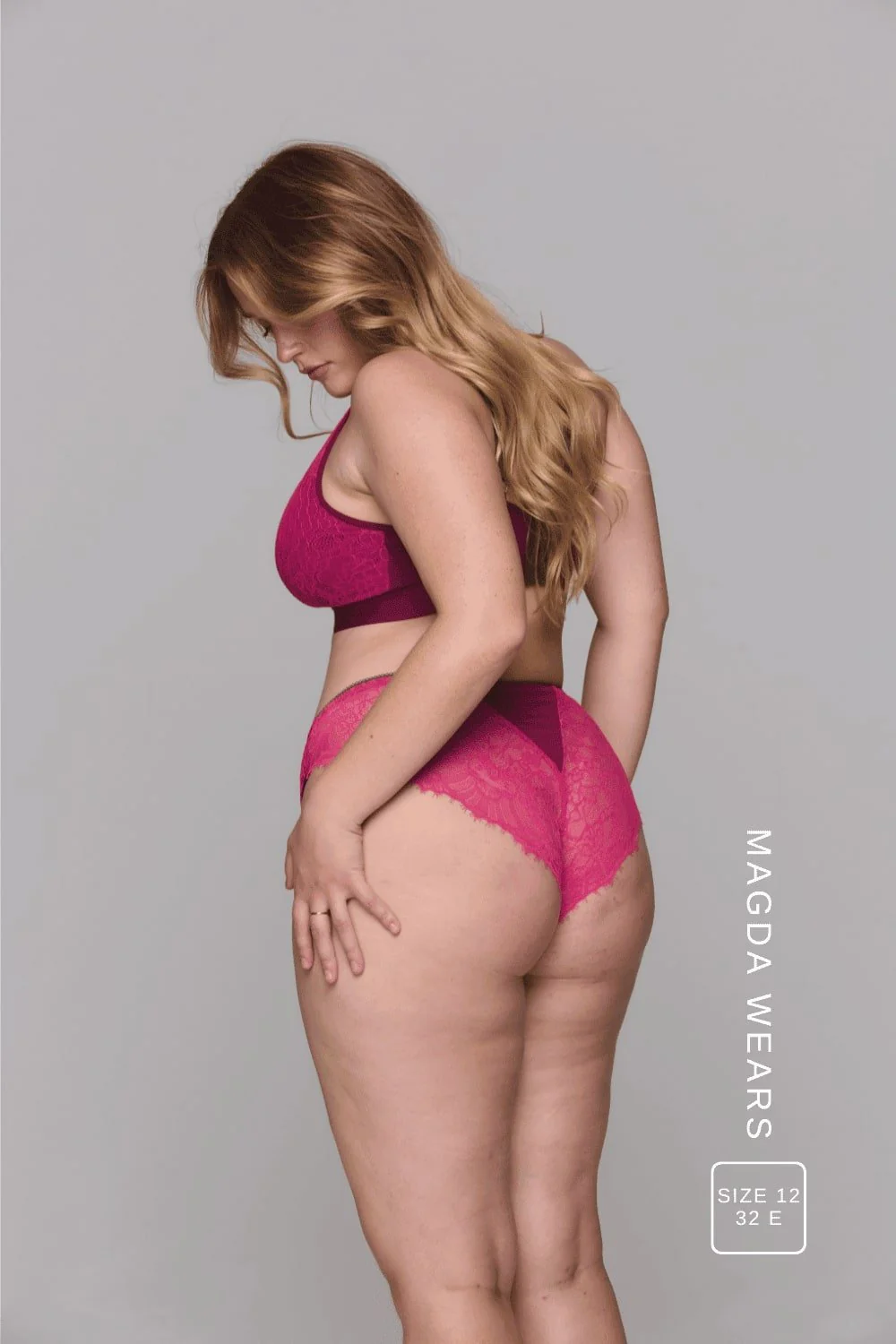 Synergy Lace Fuller Cup & Brief Set - Wine - Image 5