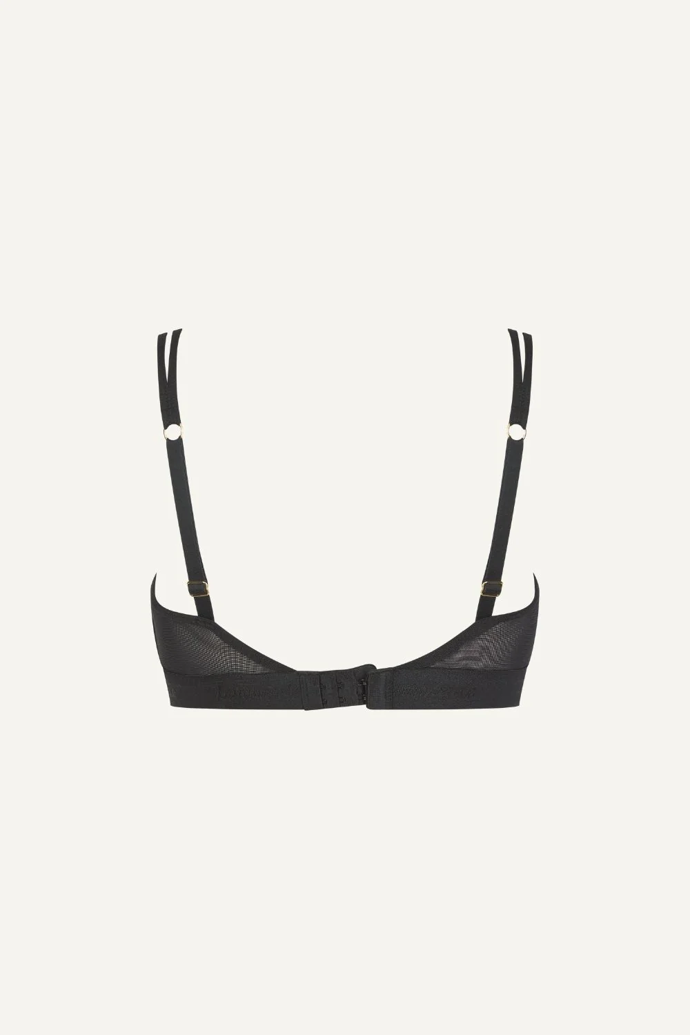 So Soft Mesh Bralette - Striped Black - Image 7