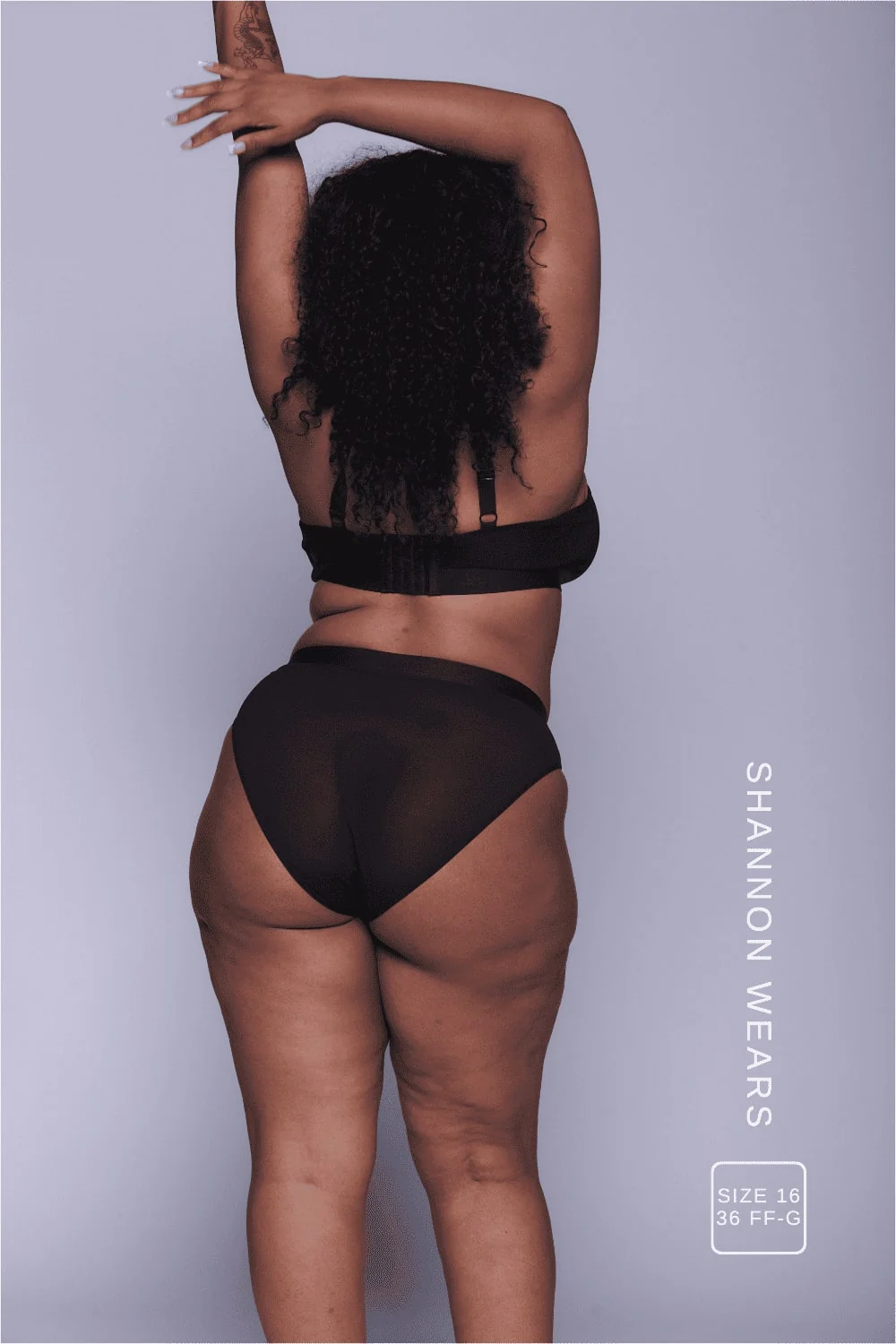 So Soft Mesh Fuller Cup & Brief Set - Black - Image 6