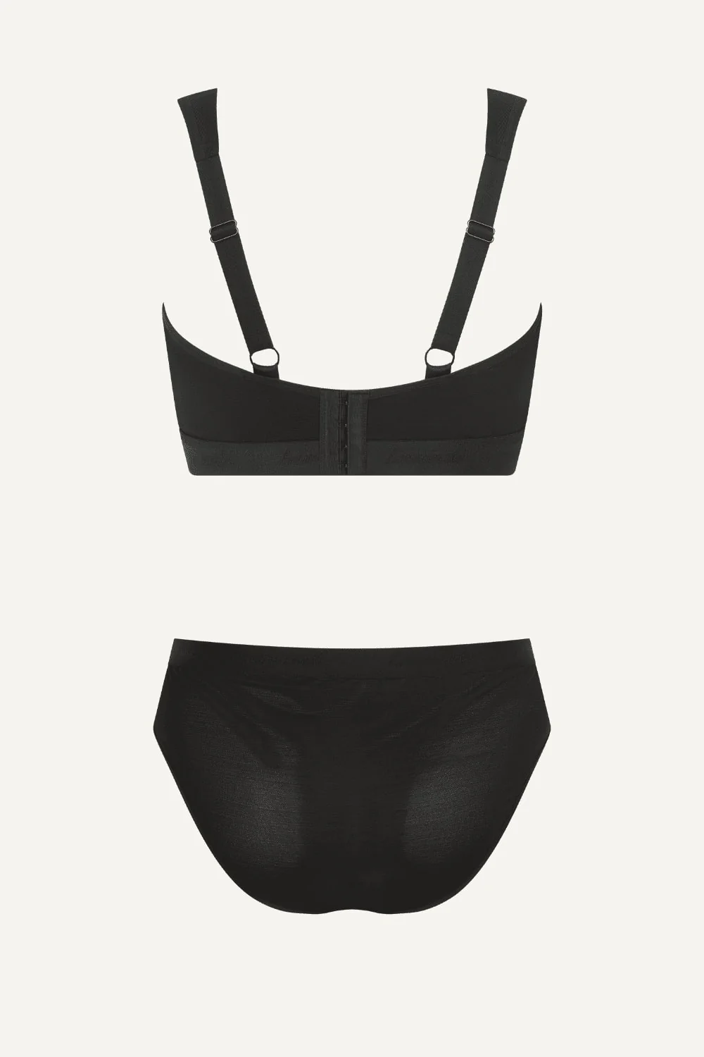 So Soft Mesh Fuller Cup & Brief Set - Black - Image 8
