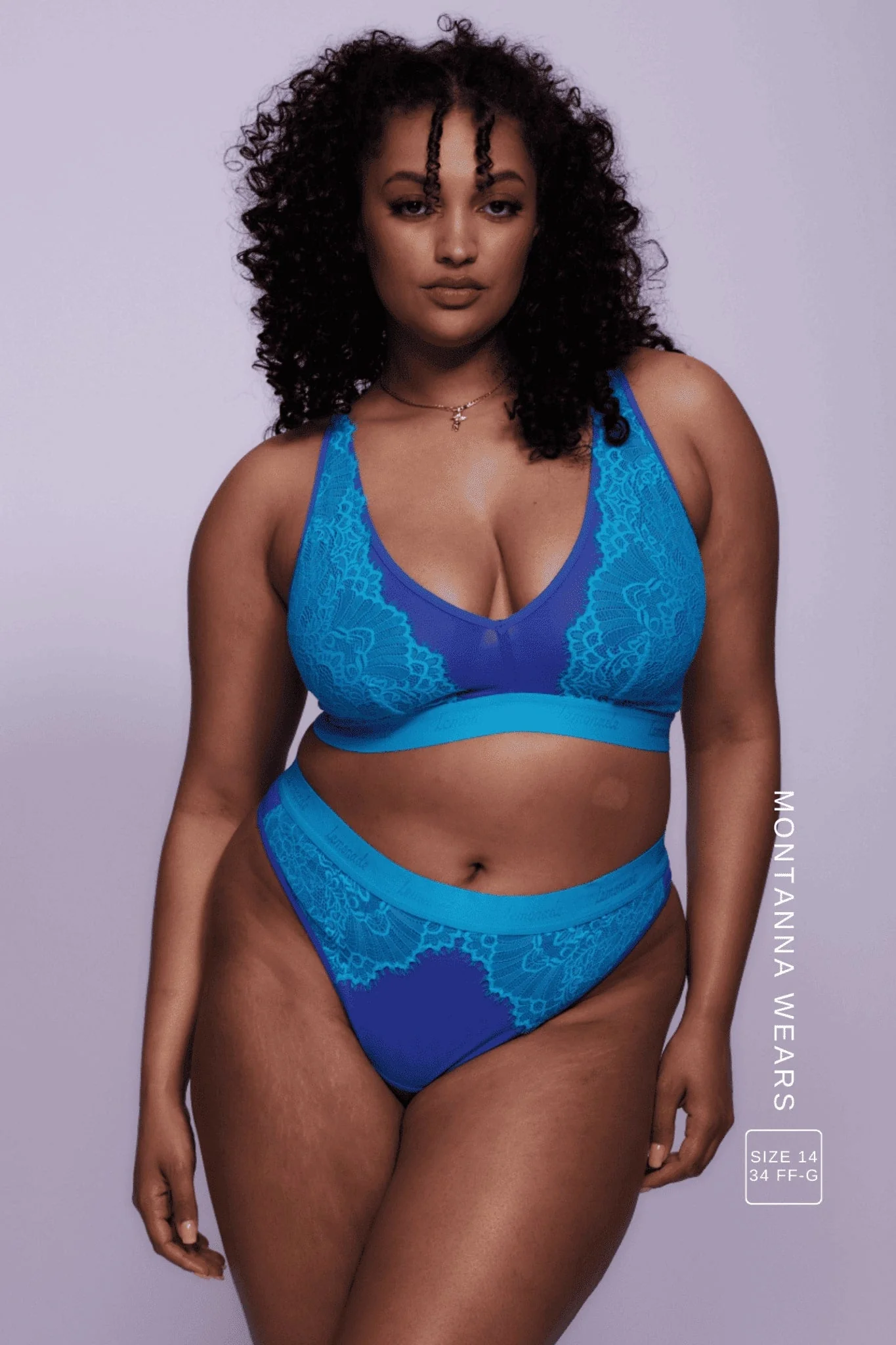 Synergy Lace Fuller Cup & Thong Set - Blue Trilogy