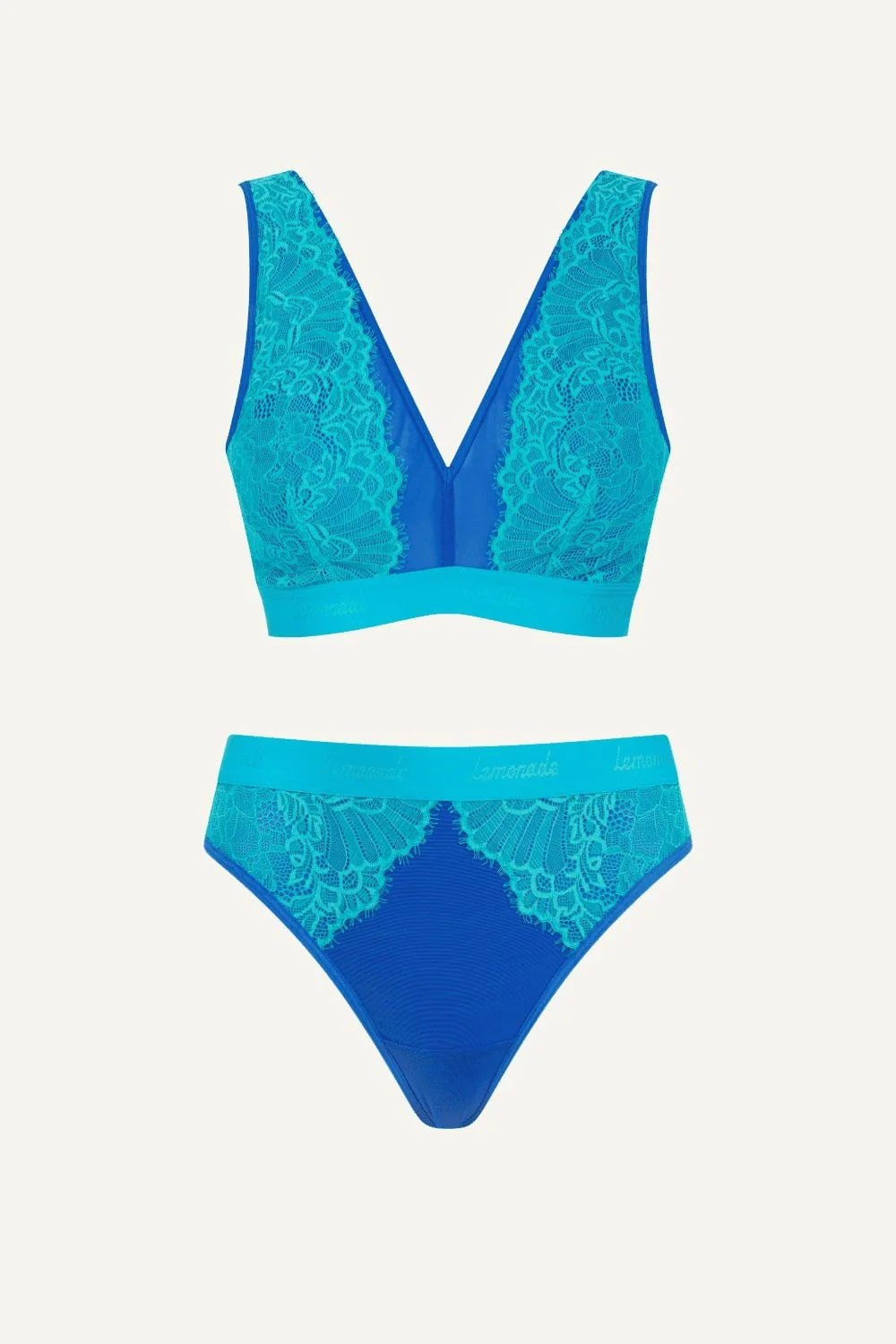 Synergy Lace Fuller Cup & Thong Set - Blue Trilogy - Image 2