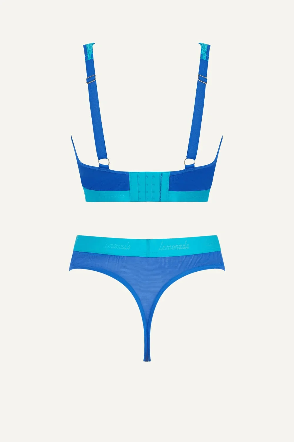Synergy Lace Fuller Cup & Thong Set - Blue Trilogy - Image 6